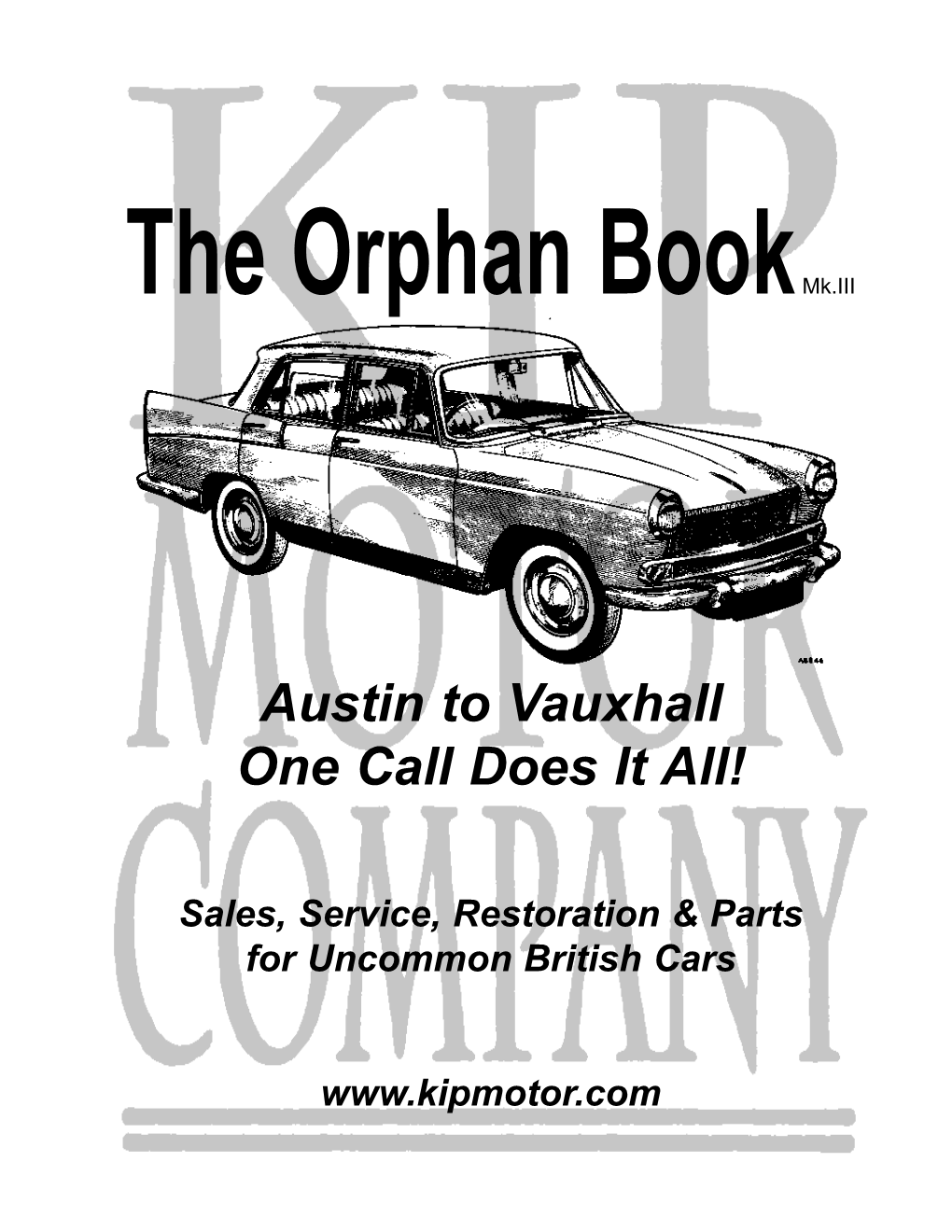 The Orphan Book Brakes