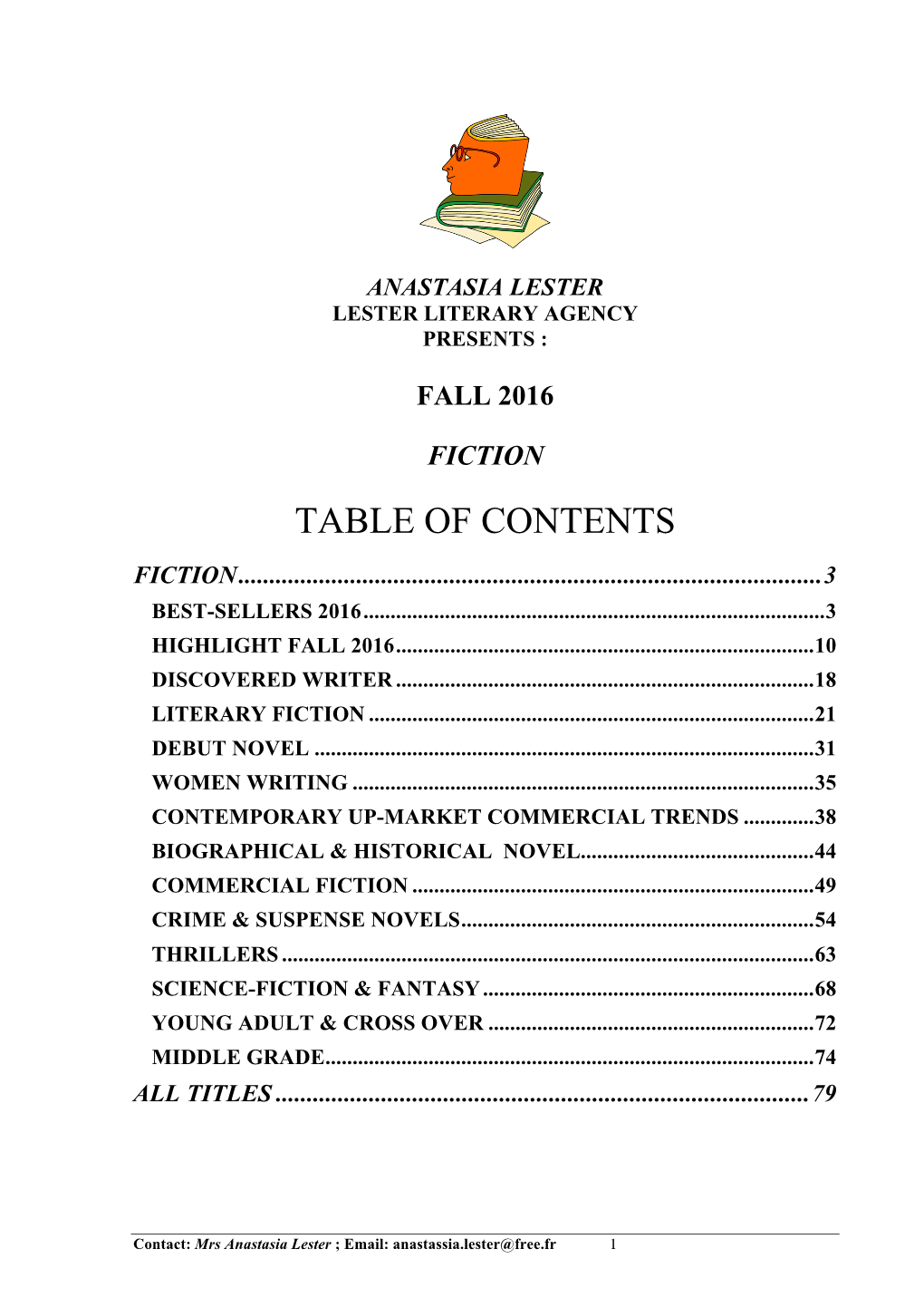 Table of Contents