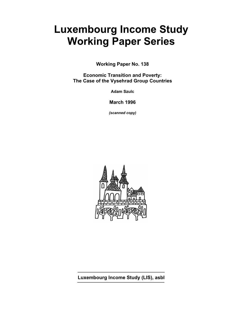 Luxembourg Income Study Working Paper Series