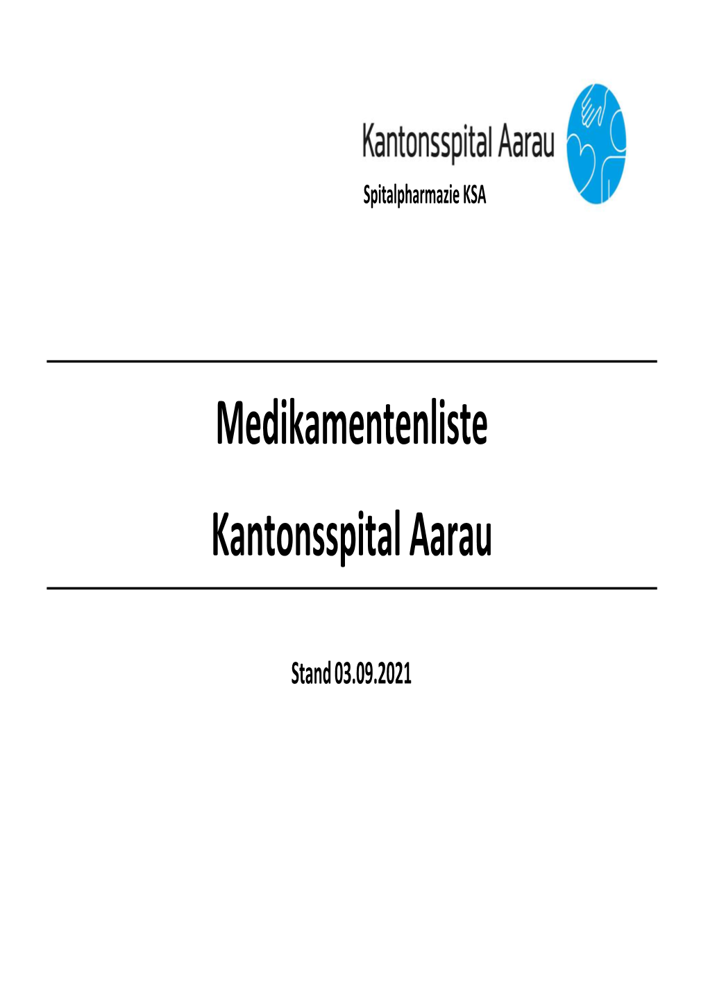 Medikamentenliste Kantonsspital Aarau