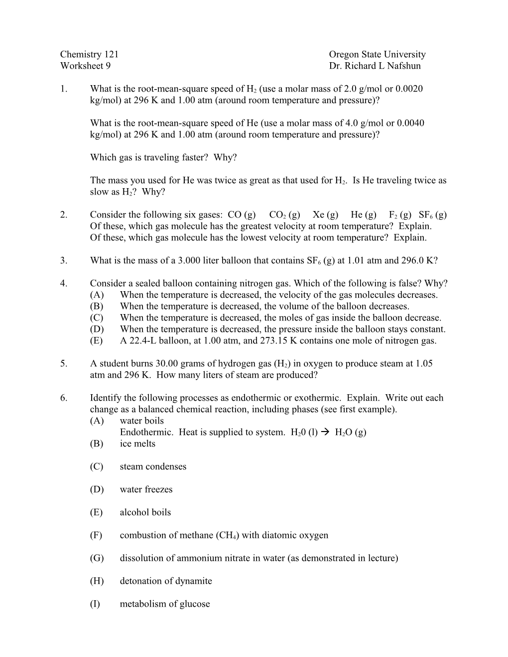 Chemistry 121 Oregon State University s3