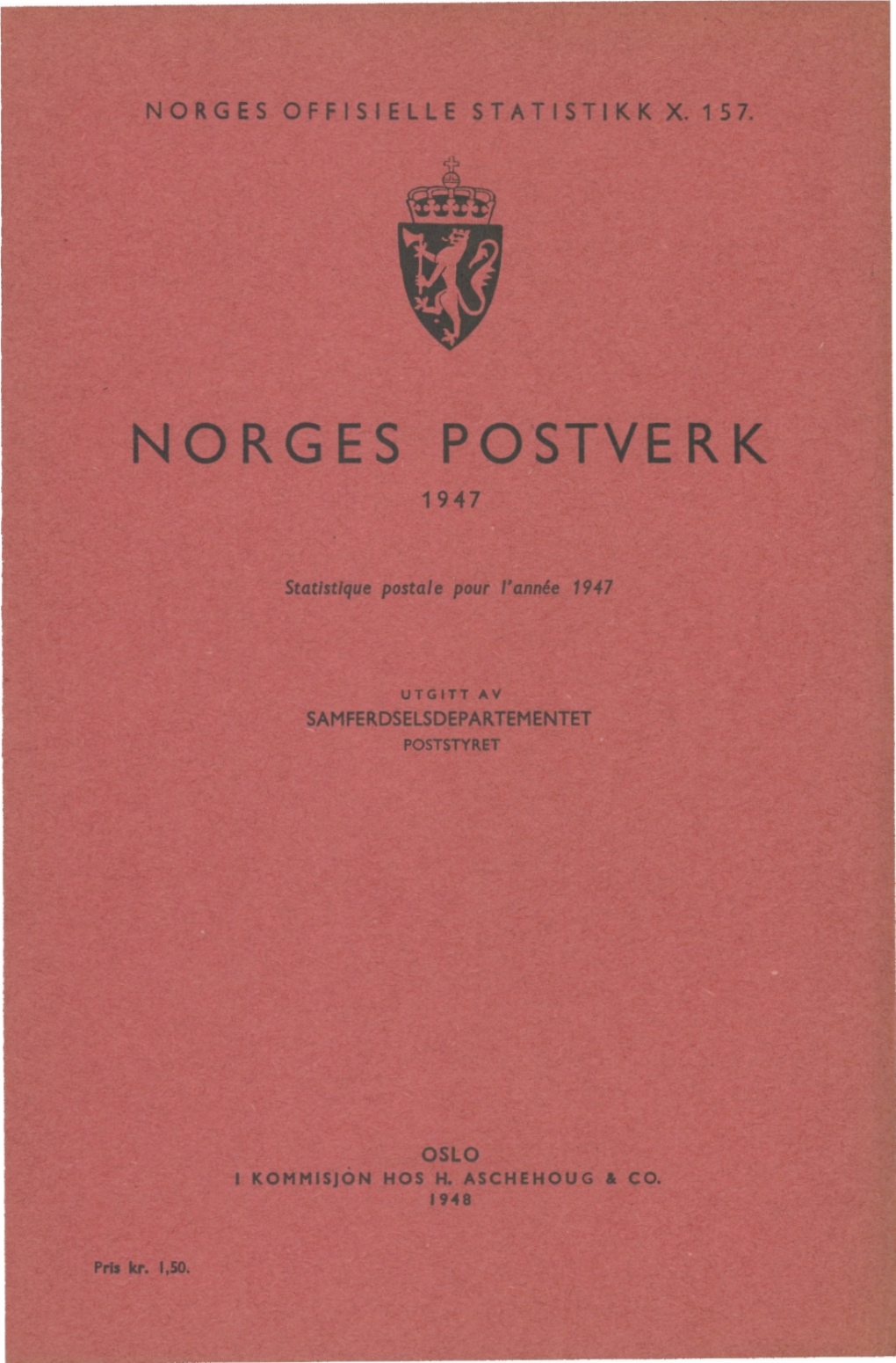 Norges Postverk 1947