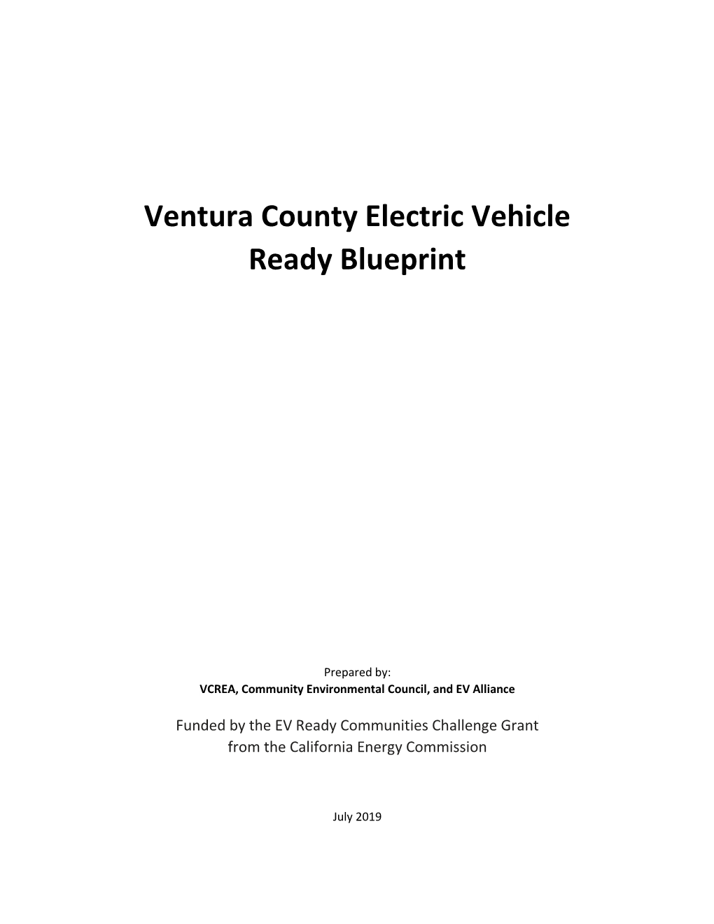 Ventura County Electric Vehicle Ready Blueprint DocsLib