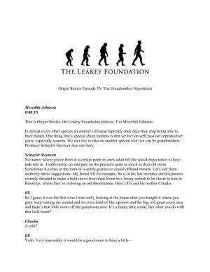 The Leakey Foundation Podcast