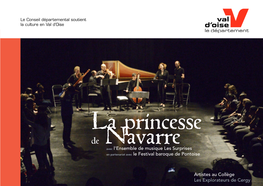 La Princesse De Navarreavec L’Ensemble De Musique Les Surprises En Partenariat Avec Le Festival Baroque De Pontoise