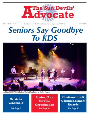 Seniors Say Goodbye to KDS
