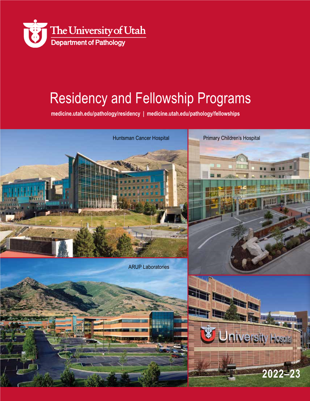 Residency and Fellowship Programs Medicine.Utah.Edu/Pathology/Residency | Medicine.Utah.Edu/Pathology/Fellowships