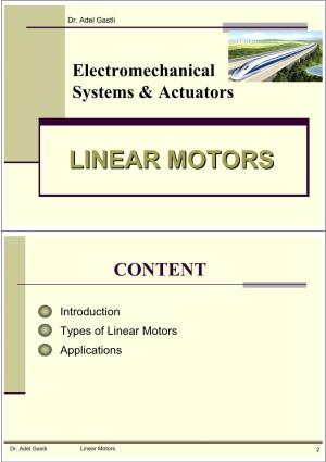Linear Motorsmotors