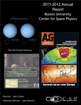 Boston University Center for Space Physics
