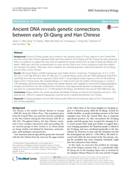 Ancient DNA Reveals Genetic Connections Between Early Di