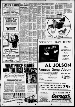 AL JOLSON Famous Song Album Al the He Made Will Soon * Sings Songs Famous—You ^ Hear Them in the New Movie—"The Jolson Story." Deccci No