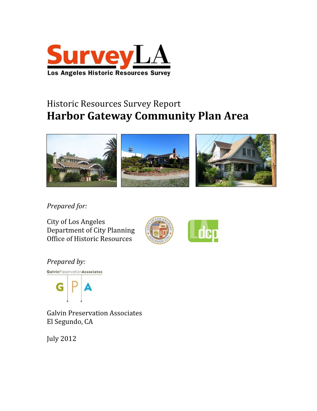 Harbor Gateway Community Plan Area