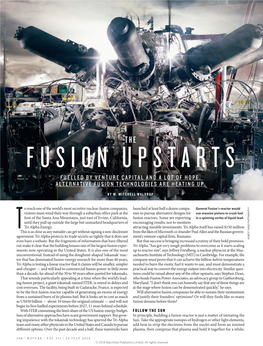 Fuelled by Venture Capital and a Lot of Hope, Alternative Fusion Technologies Are Heating Up