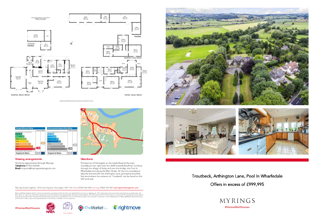 Troutbeck, Arthington Lane, Pool in Wharfedale Offers in Excess of £999,995