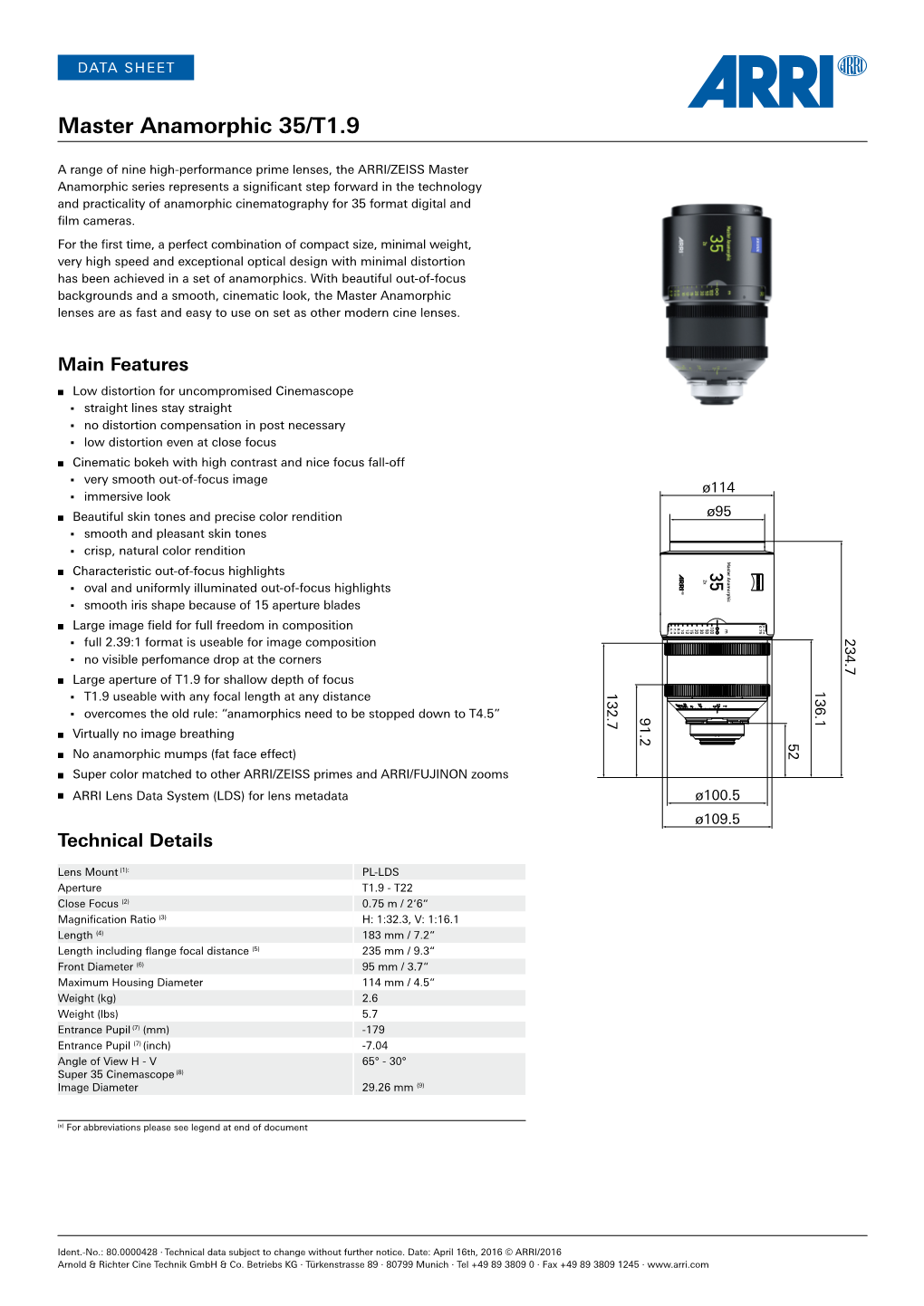 Master Anamorphic 35/T1.9