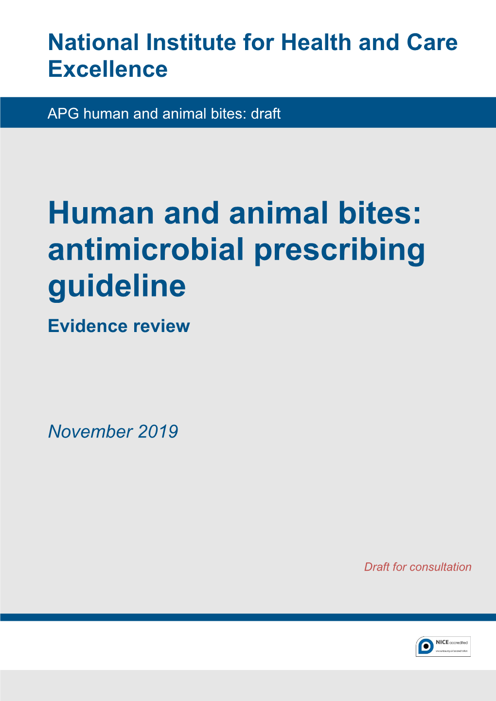 Human And Animal Bites: Antimicrobial Prescribing Guideline Evidence ...