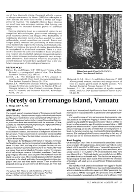 Foresty on Erromango Island, Vanuatu T