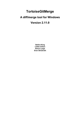A Diff/Merge Tool for Windows Version 2.11.0