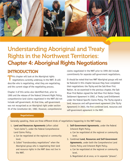 Understanding Aboriginal and Treaty Rights in the Northwest Territories
