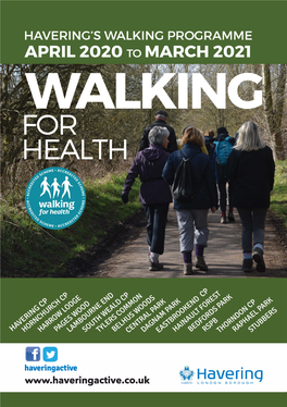 Walking for Health Booklet 2020-2021