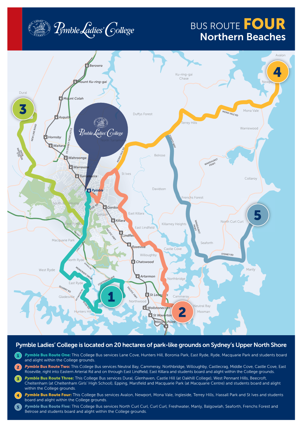 BUS ROUTE FOUR Northern Beaches