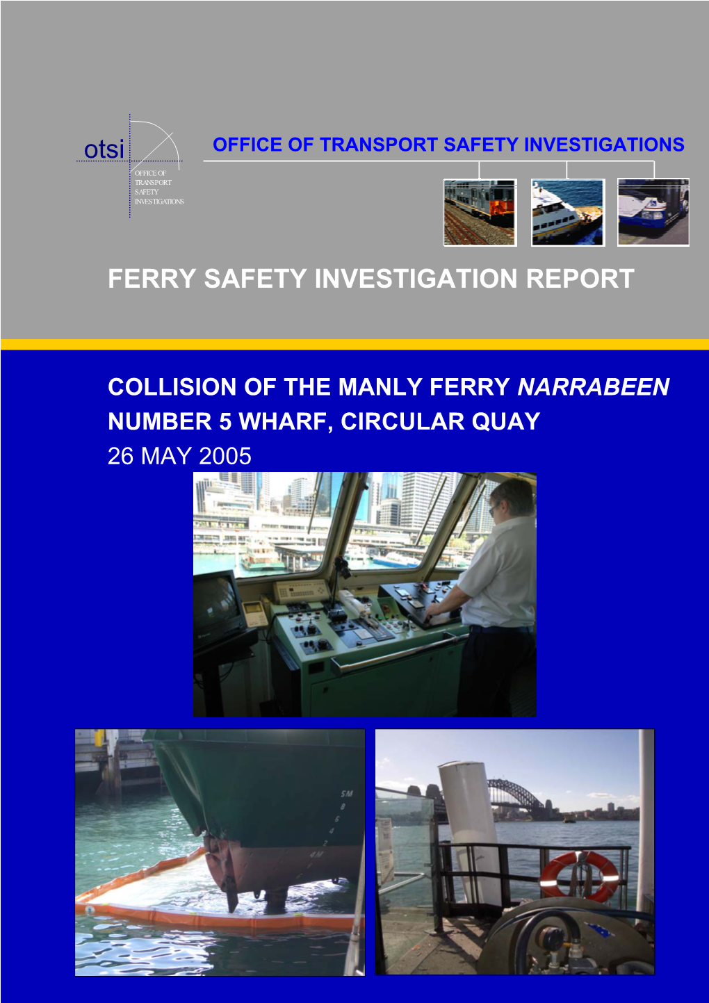 Ferry Safety Investigation Report