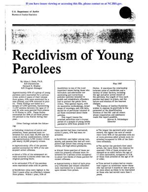 Recidivism of Young Parolees