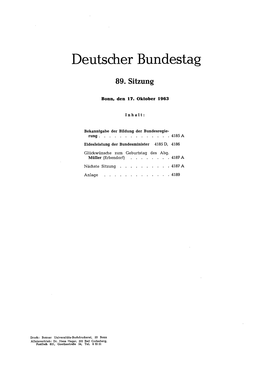 Deutscher Bundestag 89