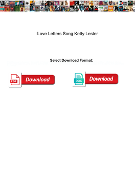 Love Letters Song Ketty Lester