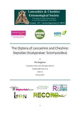 The Diptera of Lancashire and Cheshire: Sepsidae (Acalypratae: Sciomyzoidea)