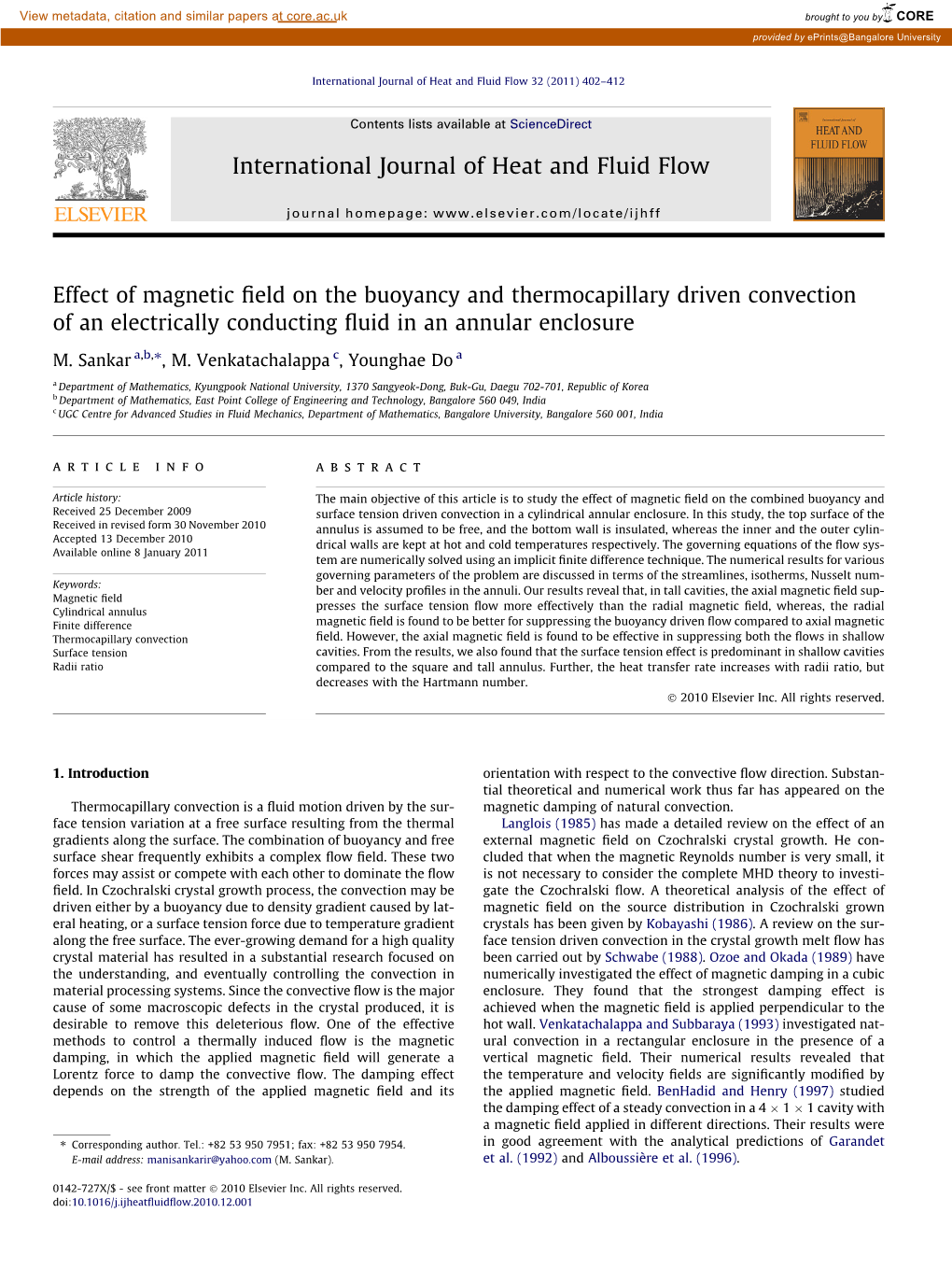 Effect of Magnetic Field on the Buoyancy and Thermocapillary