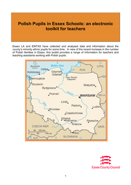 Polish Pupils in Essex Schools: an Electronic Toolkit for Teachers