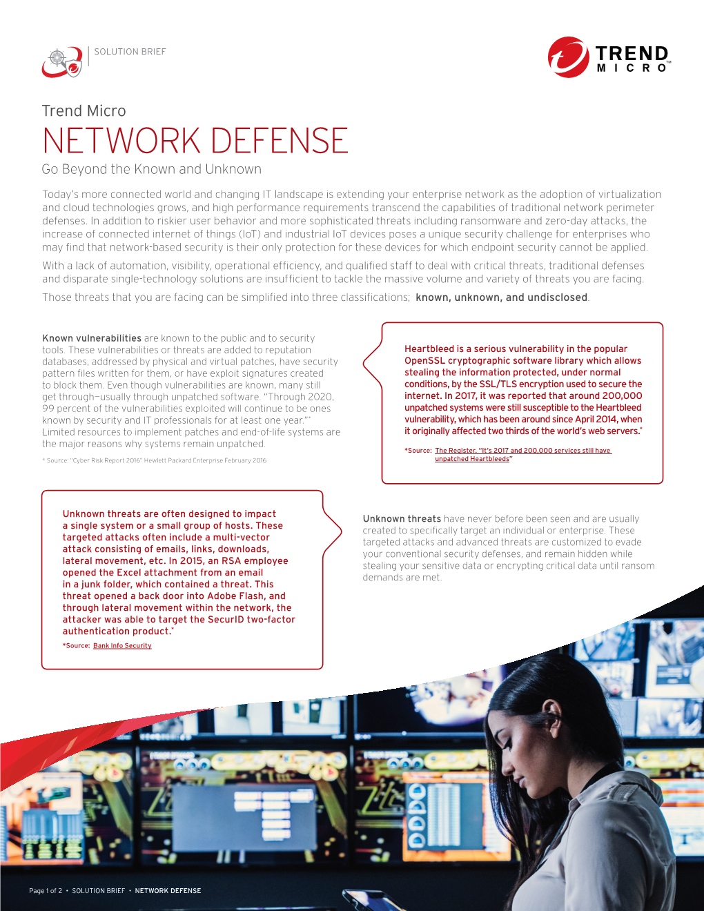 NETWORK DEFENSE Go Beyond the Known and Unknown