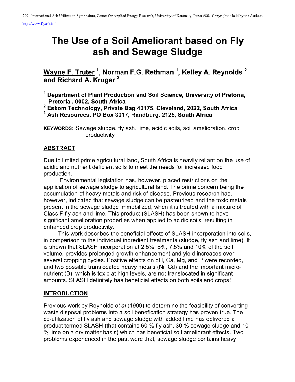 The Use of a Soil Ameliorant Based on Fly Ash and Sewage Sludge