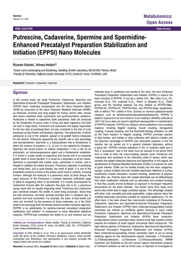 Enhanced Precatalyst Preparation Stabilization and Initiation (EPPSI) Nano Molecules