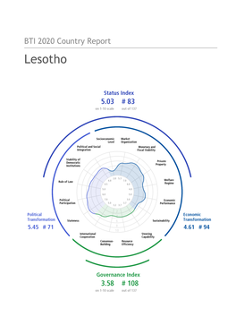 BTI 2020 Country Report — Lesotho