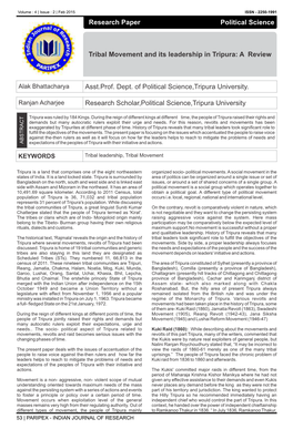 Research Paper Political Science Asst.Prof. Dept. of Political Science