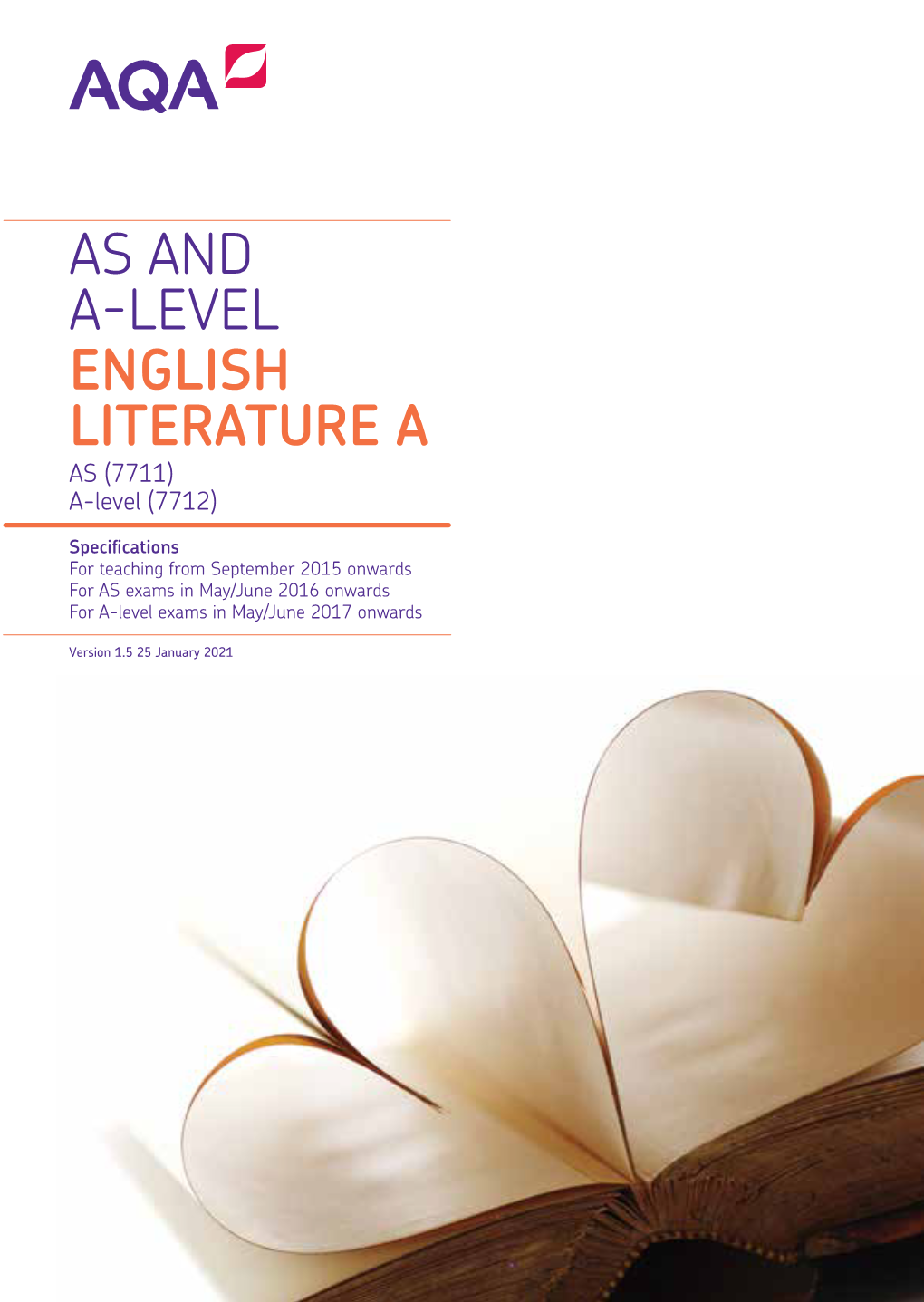 English Literature a AS and A-Level Specification