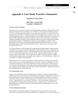 Case Study Executive Summaries