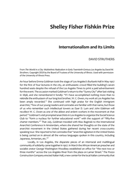 Shelley Fisher Fishkin Prize