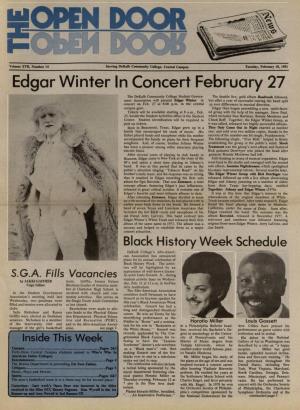 Edgar Winter in Concert February 27