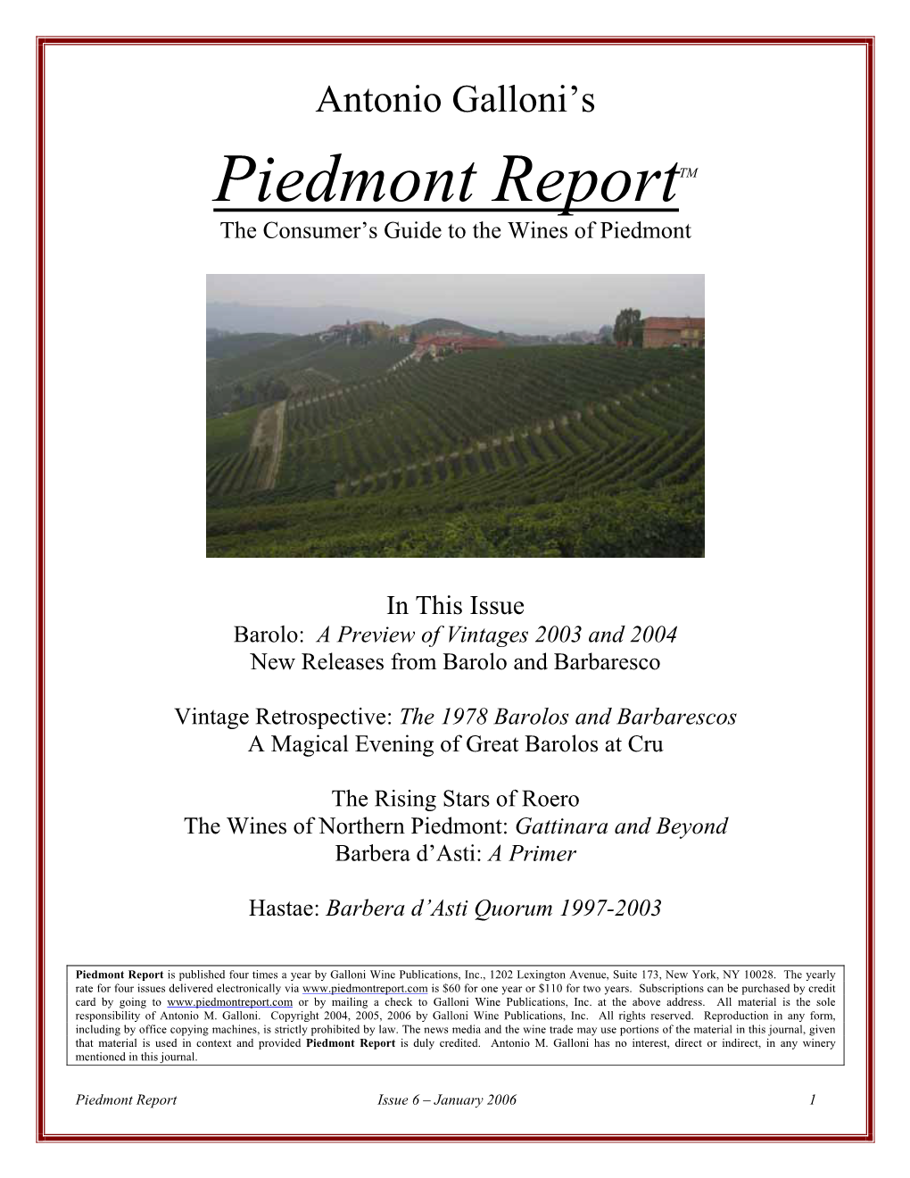 Piedmont Report Issue 6 Version2.1