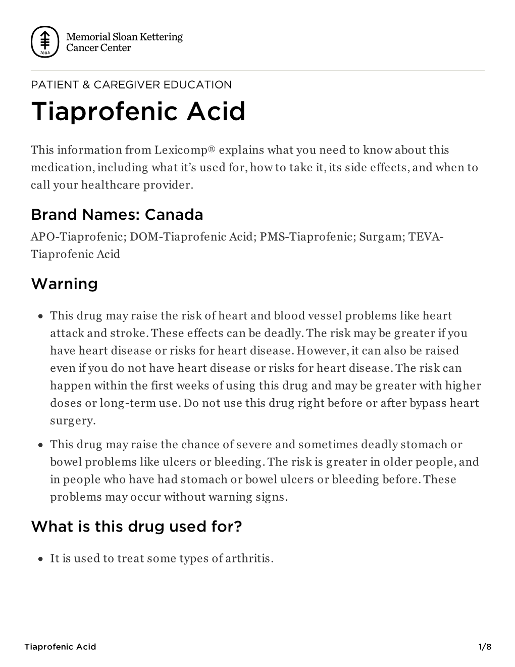 Tiaprofenic Acid