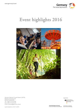 Event Highlights 2016