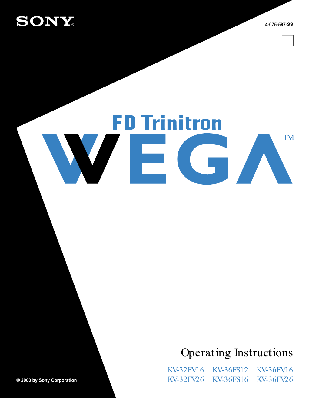 Introducing the FD Trinitron Wega Using the Menus Overview