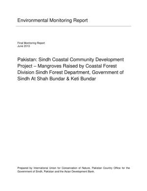 Pakistan: Sindh Coastal Community Development Project – Mangroves Raised by Coastal Forest Division Sindh Forest Department, Government Of