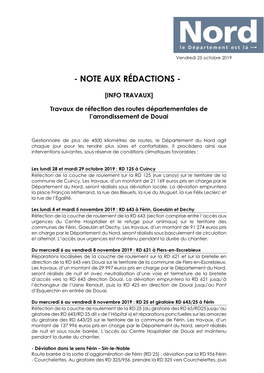 Note Aux Rédactions