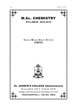 2010 Msc Chemistry