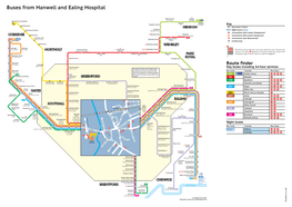 Buses from Hanwell and Ealing Hospital BRENTFORD
