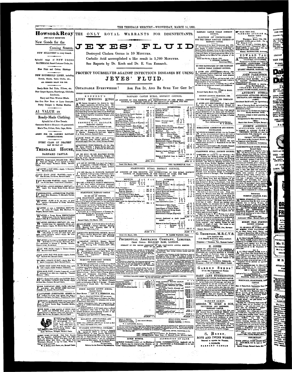 J" E FLUID Ment Board, I, JOHN INGBAM DAWSON, of BRED EWES, in Lamb; Aod a Very Gw Barnard Caatle, Aforesaid, Being the Beturning Officer WHITECHAPEL DOGCART